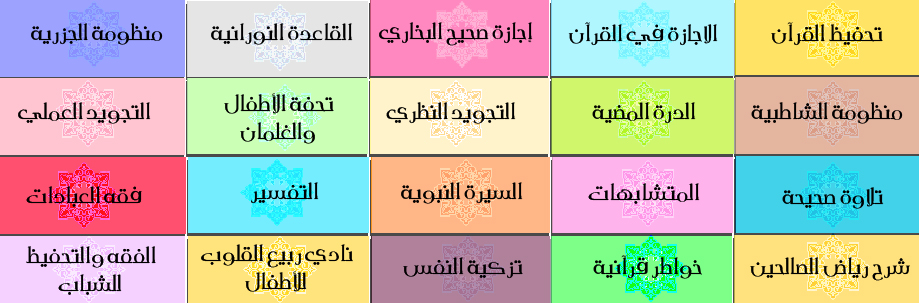 دروس المركز السنوية دروس المركز السنوية